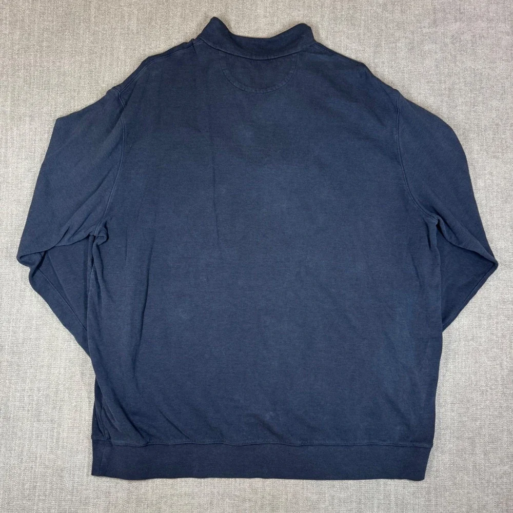 Polo Ralph Lauren Mens 2LT Navy Blue Quarter Zip Pullover Sweatshirt Big Tall